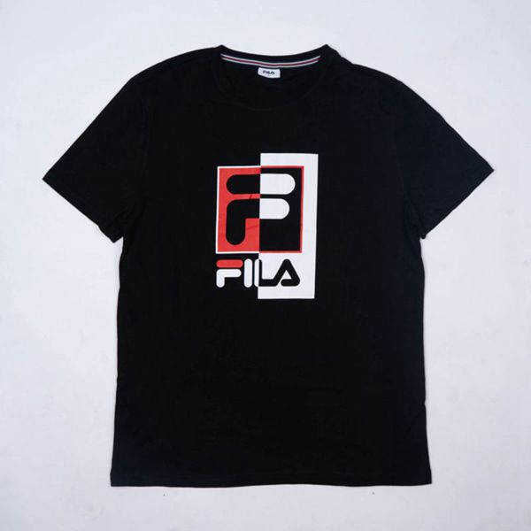 Fila Archie Men's T-Shirts - Black,NZ 294-64975